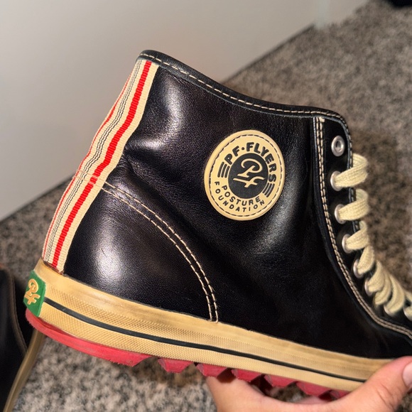 PF Flyers Posture Foundation High Top Black and Red Men’s Size 11 - Picture 3 of 9